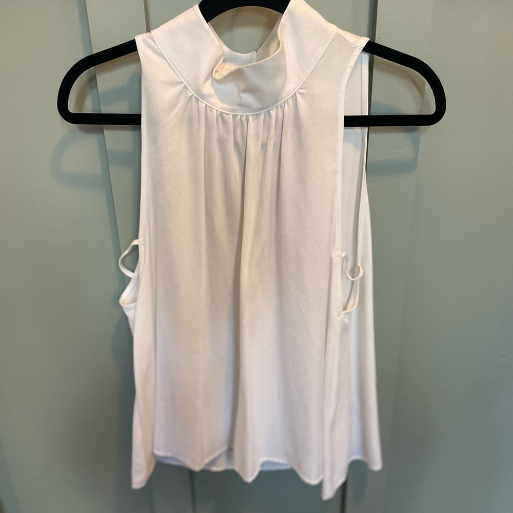 Free People women’s small S palm breeze sleeveless white ivory blouse tank nwt